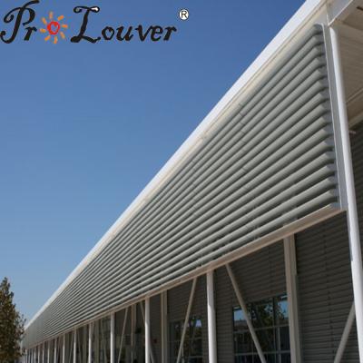 China PVDF White Color Finished Customized Aluminum Aerobrise Sun Louver for sale