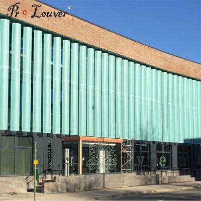 China Aluminum louver, exterior louver, aerowing louver blades for architecture facades for sale