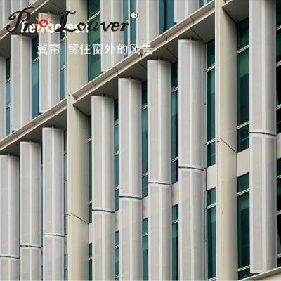 China Aluminum Louver Aerowing Louver Blades, External Louver Facades for sale