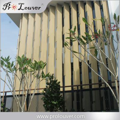 China All New Designed Box Aluminium Louver Wall, Internal Louver Decoration for sale