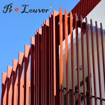 China Hot sales Aluminum Tube Louver Architectural External Louver, Box Sun Louver for sale