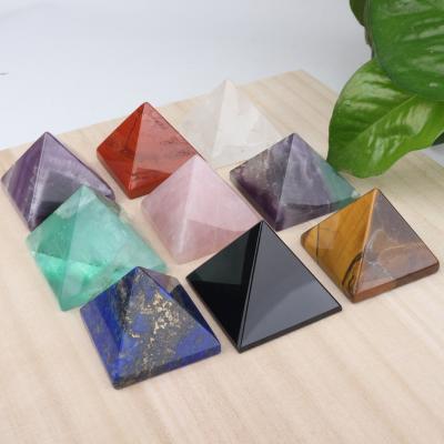 China High Quality Natural China Crystal Energy Tower All Kinds of Gem Pyramid For Healing for sale