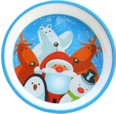 China American First Rate High Quality Fashionable Christmas Disposable Food Grade Christmas Plastic Dish Bpa Free for sale