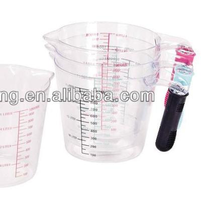 China Top Rate High Quality Bpa Free Food Grade 8oz Fashionable European Fashionable Plastic Measuring Cups for sale