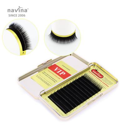 China Navina False Eyelash Extension Natural Nature Looking Length 8-15mm Curl\Thickness 0.05-0.15mm MIX C\D\OEM for sale