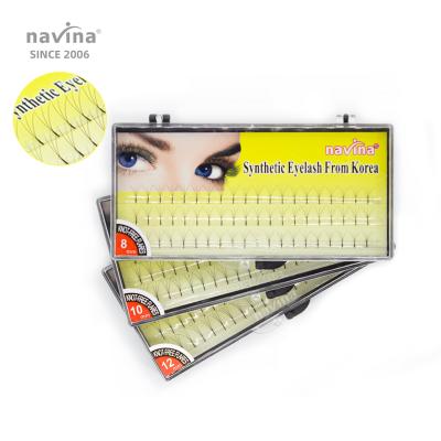 China OEM Manufacturer 0.10mm 8-14mm Big Fan Lashes Navina 3D Long Blooming False Eyelashes Natural Stereo C Loop Nature for sale