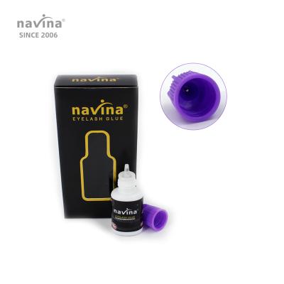 China Liquid eyelash glue navina wick glue dry OEM maker 2 drying fast 50 days long lasting plus safety eyelash glue/adhesive for sale