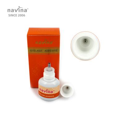 China navina black eyelash glue maker 1 sec quick dry long lasting 60 days light up odor 8ml eyelash adhesive JS-JZ-YWY-8G-C for sale