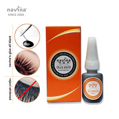 China navina 1 sec lasting 50 day waterproof latex free drying fast plus safety false eyelash glue private label JS-JZ-YWY6 for sale