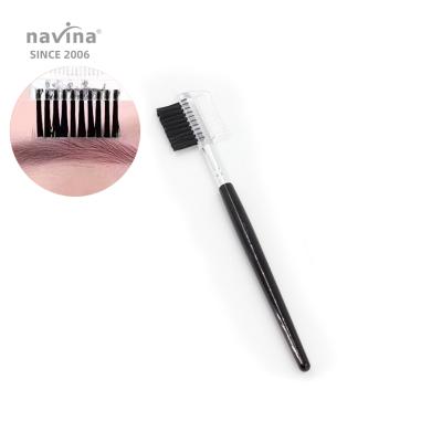 China OEM plastic manufacturer professional eyelash navina makeup tool eyebrow comb wicking brush for sale