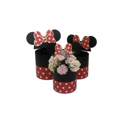 China Disposable hot sale mounted mickey shape flower set delivery boxes for sale