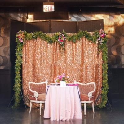 China Simple sequins shinning backdrop wedding curtain wedding backdrop for sale