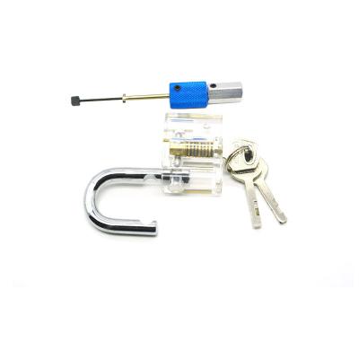 China Transparent Diamond Practice Padlock Pick Lock Kit Combination Of Equipment for sale