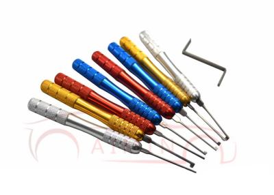 China Stainless steel Kaba Lock picks Practice Lock Picks Unlocking Tool Set Keys Remove Tools for sale