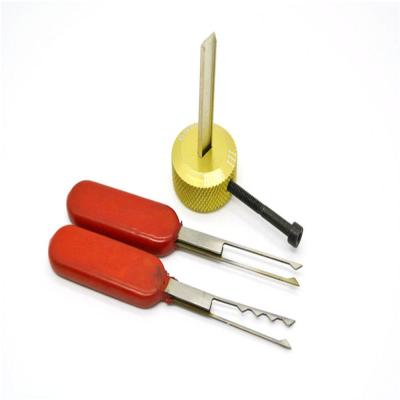 China Locksmith Tool Red Picking Set Stainless Steel Lock Pick Set For The Third VW for sale