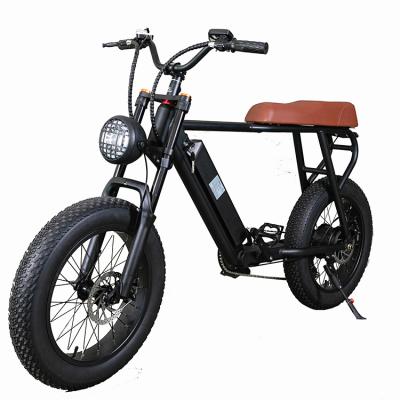 China Aluminum alloy 20 inch beach road electric bicycle fat tire lithium battery electric bike 500w/1000w electric ebike for sale