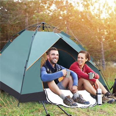 China Straight Tying Type Quick Automatic Instant Family Camping Tents 3-4 Person Camping Tents Outdoor Sport Waterproof Tent for sale