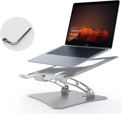 China Adjustable Laptop Stand Slim (Height) Silicone Pad Design Adjustable Computer Stand for sale