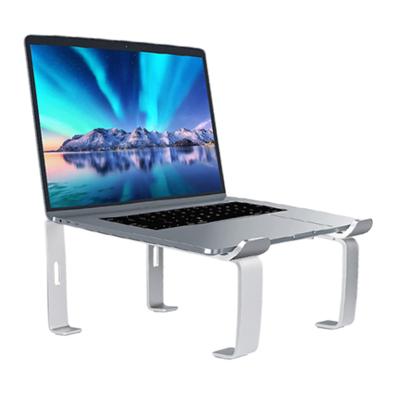 China Yicosun Ergonomic Silver Air Vent Mount Laptop Stand Aluminum Multi-angle Desktop Computer Stand with Heat-duct for sale