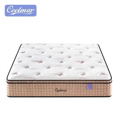 China 35cm custom factory supply foam pocket spring hotel bed hypoallergenic mattress in a box memory foam box spring for sale