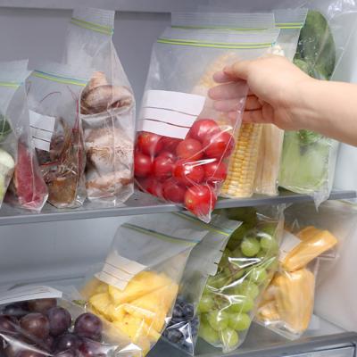 China Amazon Wholesale Food Grade Reusable High Quality Reusable Reusable Plastic Food Stored Ziplock PE Plastic Food Fresh Sealed Fresh Bag for sale