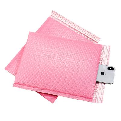 China Wholesale Custom Printed Waterproof Factory Package Envelope Pink Bubble Poly Mailer for sale