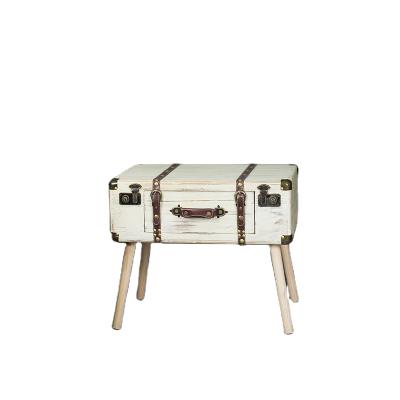 China Home Decorative MDF (Other) Universal Suitcase Adjustable Trunk Wooden Stool for sale