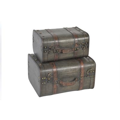 China European Vintage Storage Box Handmade Suitcase Decor Box Suitcase for sale