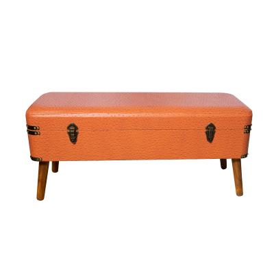 China Antique Storage Bed End Stools Storage Ottoman Bench for sale