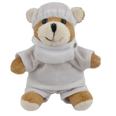 China Cute Soft Plush Mini Plush Doctor Teddy Bear Key Chain for sale