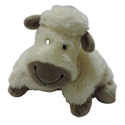 China ODM Warm Soft White Plush OEM Material Soft Stuffed Lamb Sheep Baby Pillow Stuffed Animal Pillow for sale