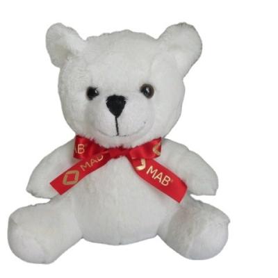 China Fashion Holiday Fashion Holiday Cute White Wedding Ribbon Teddy Bear Plush Toy Red for sale