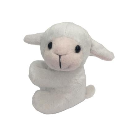 China Custom Animal White Sheep Lamb Small Cute Cheap Plush Giveaways Stuffed Clip Plush Toy for sale