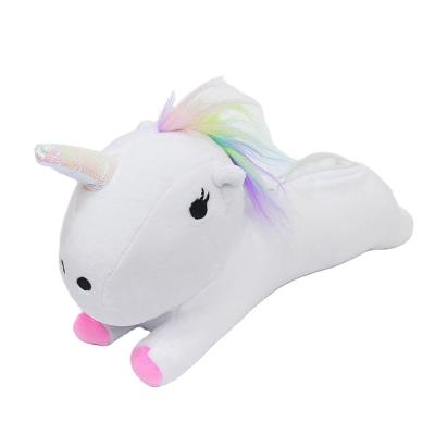 China Custom Cute White Plush Unicorn Soft Toy CE EN71 New Small Soft Animal Bag for sale