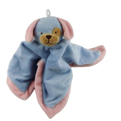 China Wholesale Custom Blankies Soft Stuffed Animal Plush Toy CE EN71 Hug Dog Baby Animal Toys for sale