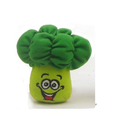 China New design good quality custom green vegetables plush broccoli baby toys made in china for sale