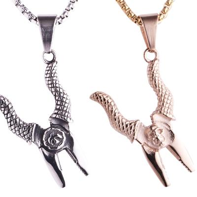 China Environmental Friendly Clips 18K Gold And Color Stainless Steel Charms Hip Hop Jewelry Accessories Steel Pendants For Men for sale