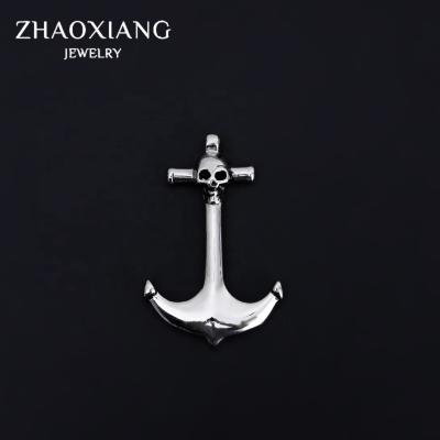 China Hiphop Necklaces Pendants For Men Street Style Stainless Steel Fashion Punk Anchor Jewelry for sale