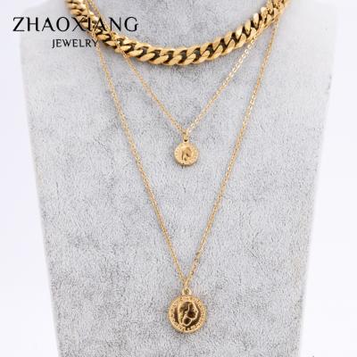 China Environmental Friendly Hip Hop Cuban Necklaces For Women Men 18K Gold High Stainless Steel Jewelry 9MM Miami Polish Chain for sale