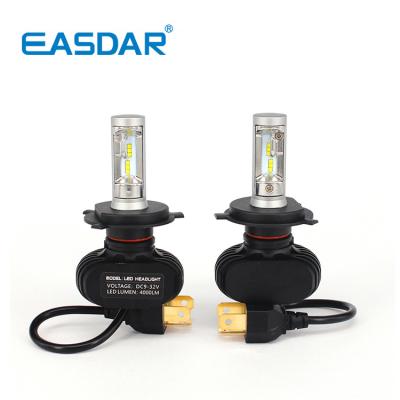 China Aviation Aluminum+Ultrathin Copper S1 H4 HB2 9003 Chip 18W 4000Lm Automotive LED Headlight CSP Y19 DC 9-32V 6500K Double Beam LED Headlight Bulb for sale