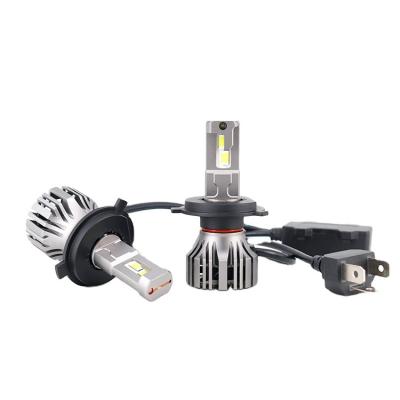 China Car Lighting Auto Headlamp FX5-H4 55W 10000 LM Led Headlight Led Foglight Waterproof Led Bulbs With Fan for sale