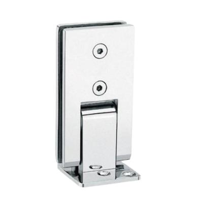 China Upon turning door 25the door will close automatically Wholesale Padia Bearing 50KG Black 90 Degree Glass to Wall Pool Glass Hinge Rectangle Single bathroom glass hinge for sale