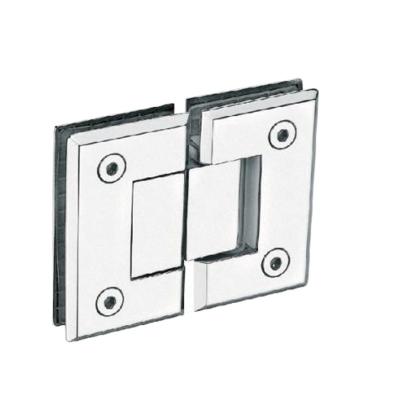 China Upon turning door 25the door will close automatically Manufacturer direct Square Bevel edge 180 Degree stainless steel 304 glass shower door hinges Bearing 40KG bathroom glass hinge for sale