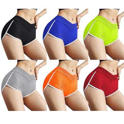 China 2021summer hot sale QUICK DRY women's sports hip yoga shorts tight-fitting fitness pants women's high-waist thin short pants for sale