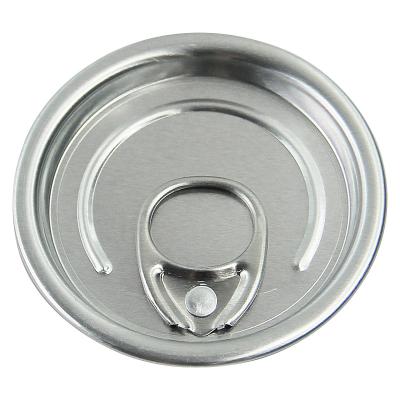 China Non Spill Top Quality 52mm Round Aluminum Box Lid OEM 202# Aluminum Easy Open End for sale