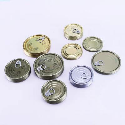 China Non Spill Open End Beverage Tin Can Lid Juice Can Lid Different Size Tinplate OEM RPT Open End Easy Pull Cover Easy Manufacture Custom for sale