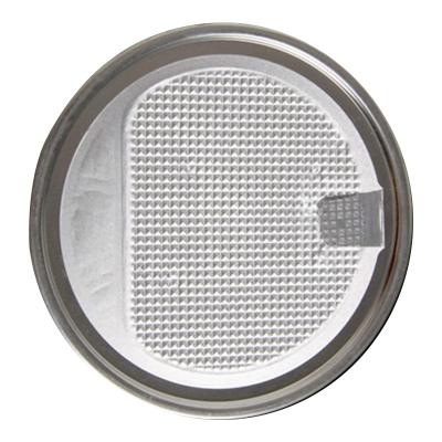 China Child Safe 126.5mm Tinplate Aluminum D Type Pull Ring Easy Peel Off Lid For Half Powder Jars Easy Peel Off End for sale