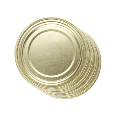 China Non Spill OEM Custom 307 Make Your Own Brand Metal Ends 83mm Tinplate Bottom Lid For Dry Food Bottom End for sale