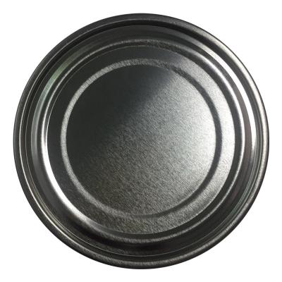 China Non Spill 502 126.5mm Tinplate Easy Open End Tin Lid For Dry Food Can Lid for sale