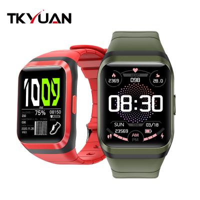 China IP68 Waterproof TKYUAN Customize Full Contact Sport SmartWatch Gps Smart Watch With Temperature Heart Rate Monitor Blood Pressure Smart Watch for sale